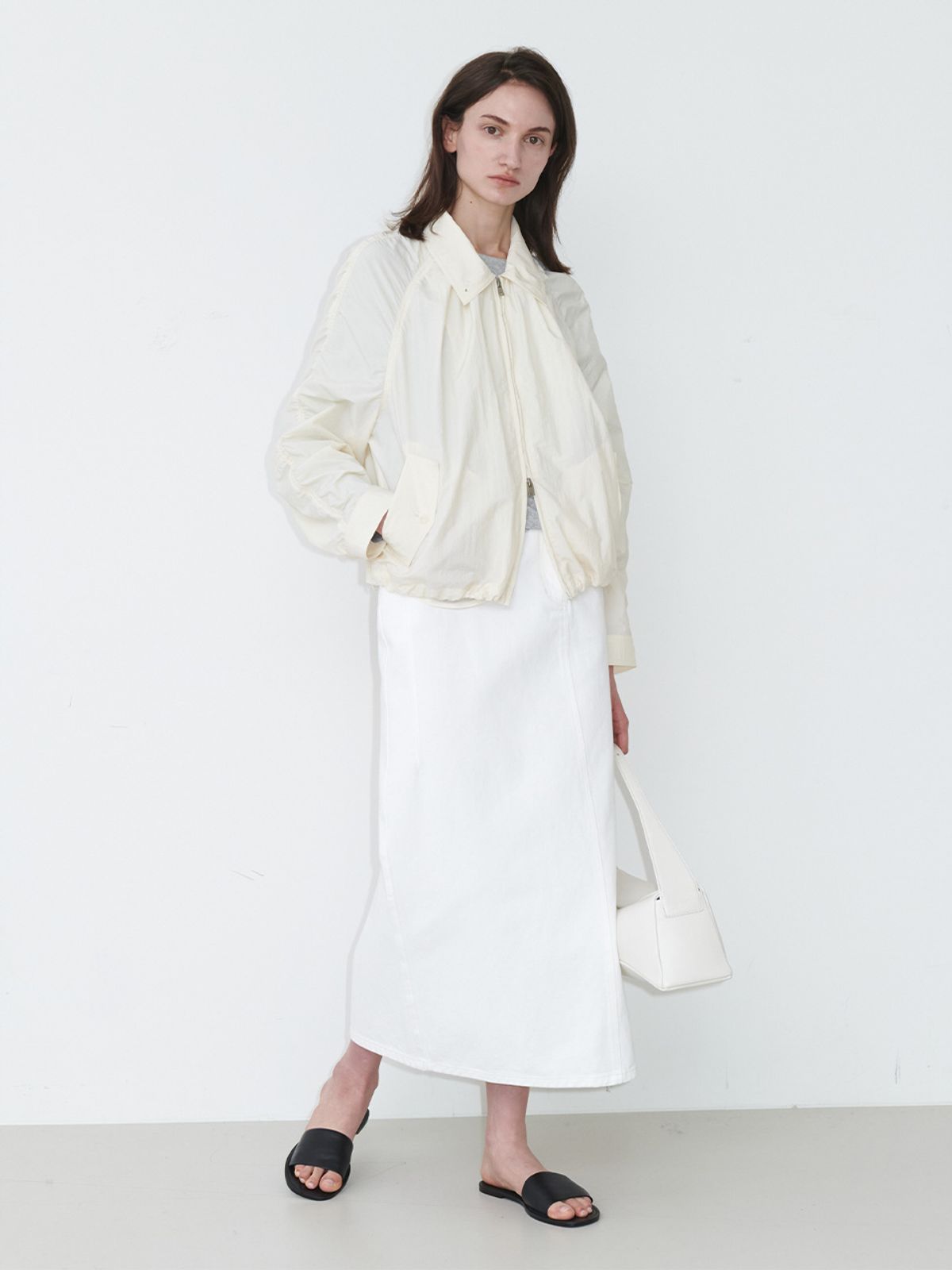 루에브르(LOEUVRE) Asymmetric-slit Long Skirt SJ5SS140-01