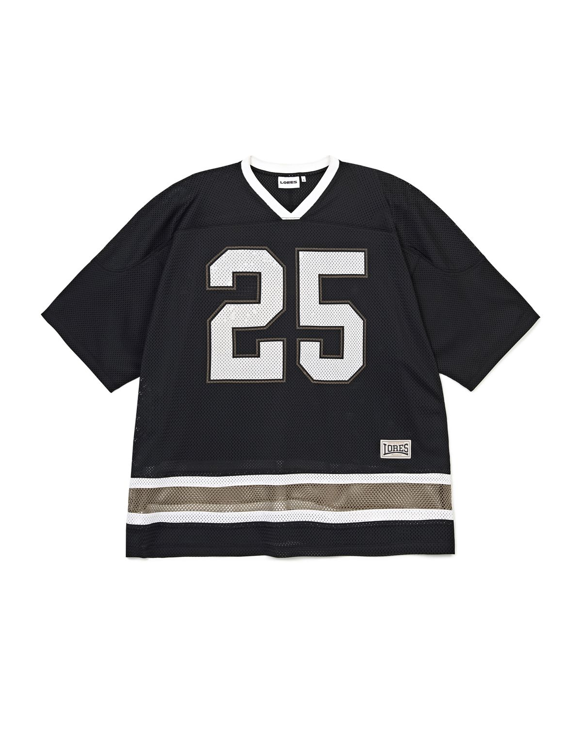 로어즈(LORES) Mesh Football Jersey - Black