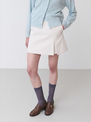 A-line Twill Mini Skirt SW5SS120_2color