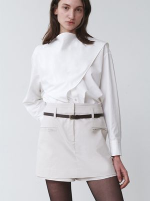 Belted H-Line Mini Skirt SW5SS131-9F