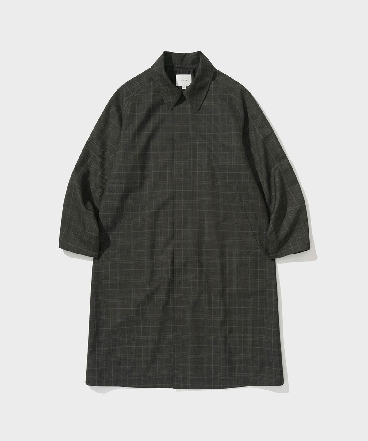 셔터(SHIRTER) SOUTIEN REGLAN COAT (CHECK BROWN)