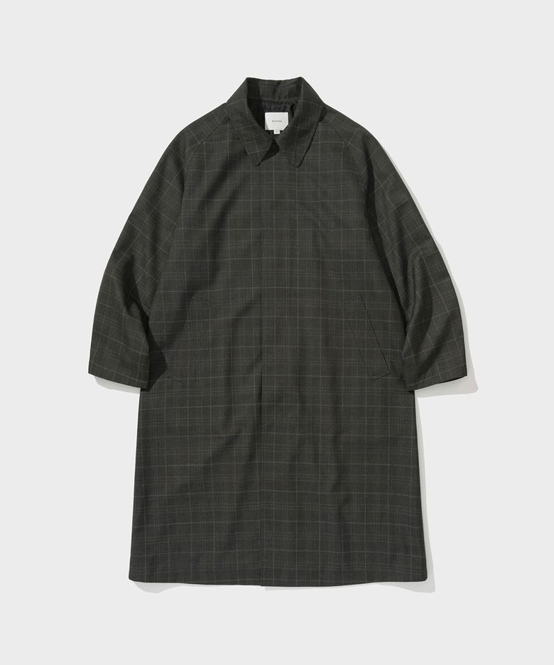 SOUTIEN REGLAN COAT (CHECK BROWN)
