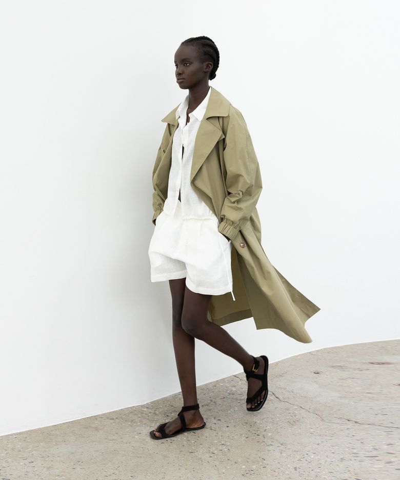 LIGHT WEIGHT TRENCH COAT_KHAKI