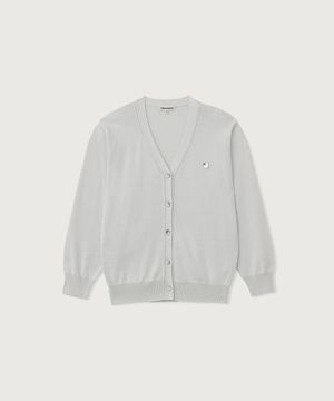 화이트 벤몬 브이넥 니트 가디건_아이스 민트