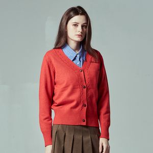 여성 클래식 WOOL 블렌디드 니트 가디건 CD804