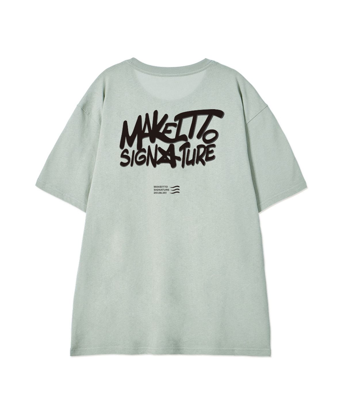 메이킷투(MAKEITTO) [GRAFFITI2 LOGO] CREW NECK TEE_MINT