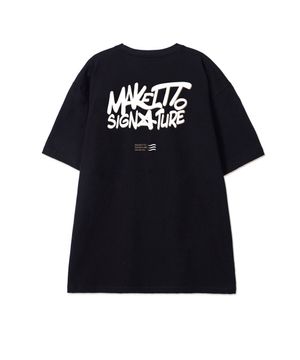 [GRAFFITI2 LOGO] CREW NECK TEE_BLACK