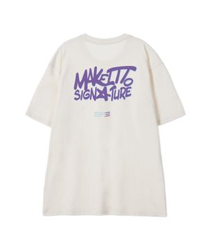 [GRAFFITI2 LOGO] CREW NECK TEE_CREAM
