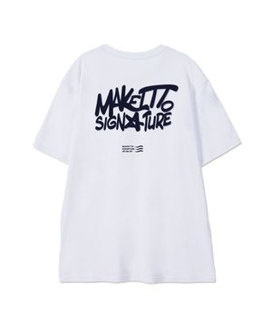 [GRAFFITI2 LOGO] CREW NECK TEE_WHITE
