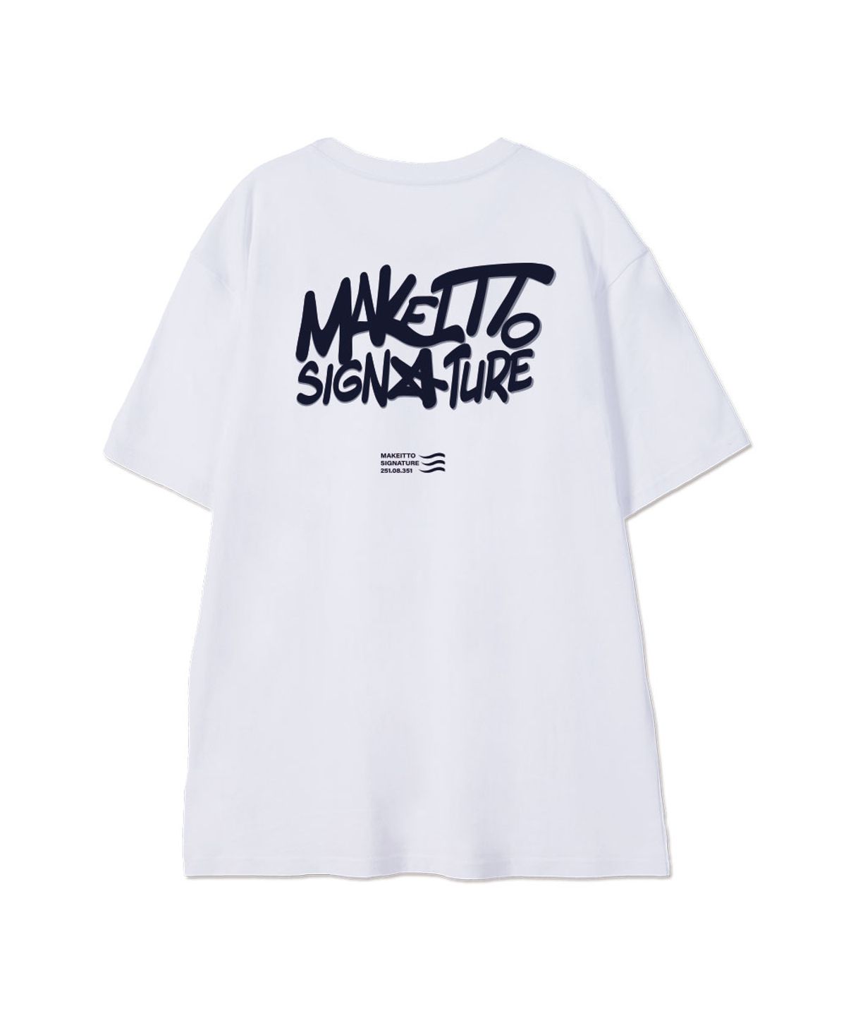 메이킷투(MAKEITTO) [GRAFFITI2 LOGO] CREW NECK TEE_WHITE
