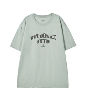 [BLACK LETTER]CREW NECK TEE_MINT