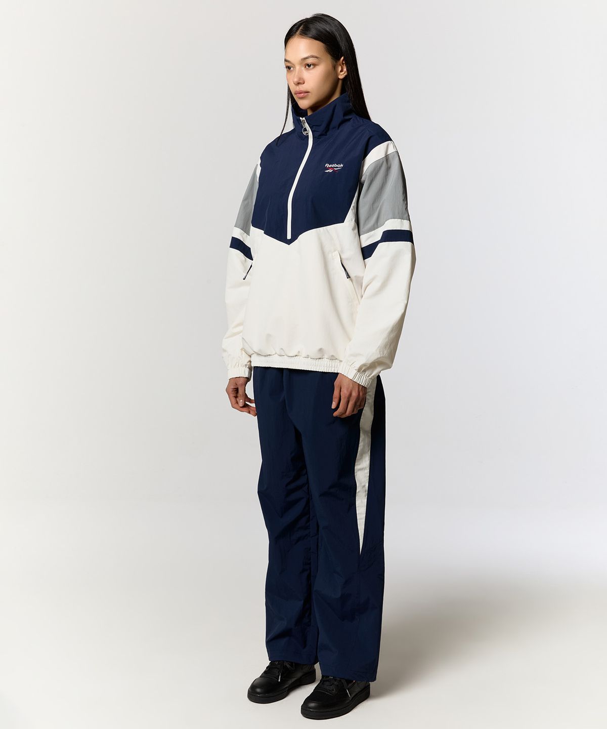 리복(REEBOK) 헤리티지 2WAY 웜업 팬츠 - 네이비