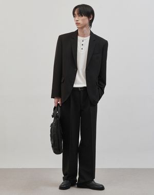 [SET UP] 시비코 세미 오버핏 싱글 셋업 수트 [블랙]