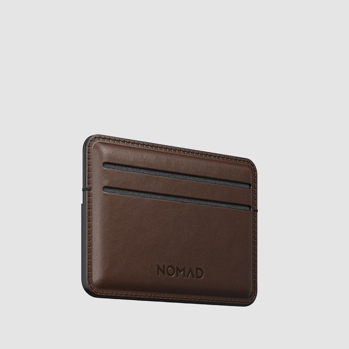 노마드(NOMAD) 베지터블 천연 가죽  남자 카드 명함 지갑 - 호윈 러스틱 브라운