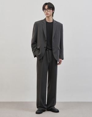 [SET UP] 시비코 세미 오버핏 싱글 셋업 수트 [그레이]