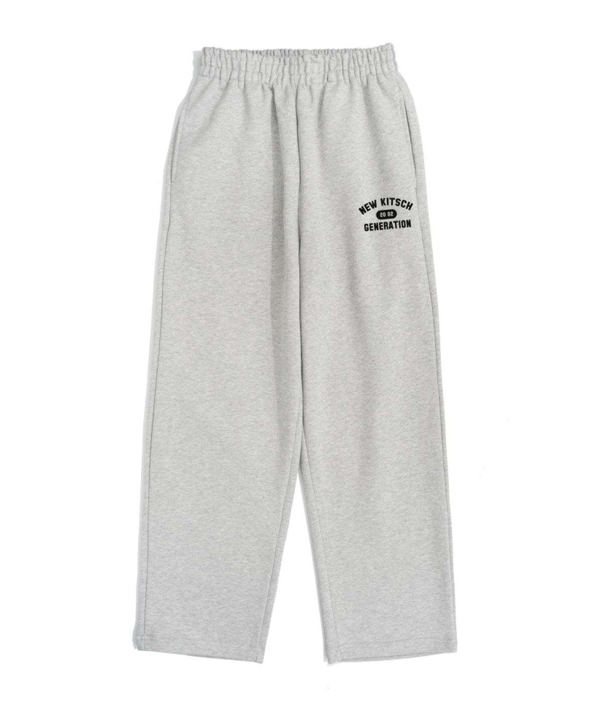 뉴키치(NEWKITSCH) KITSCH VARSITY STRAIGHT TRAINING PANTS (MELANGE)