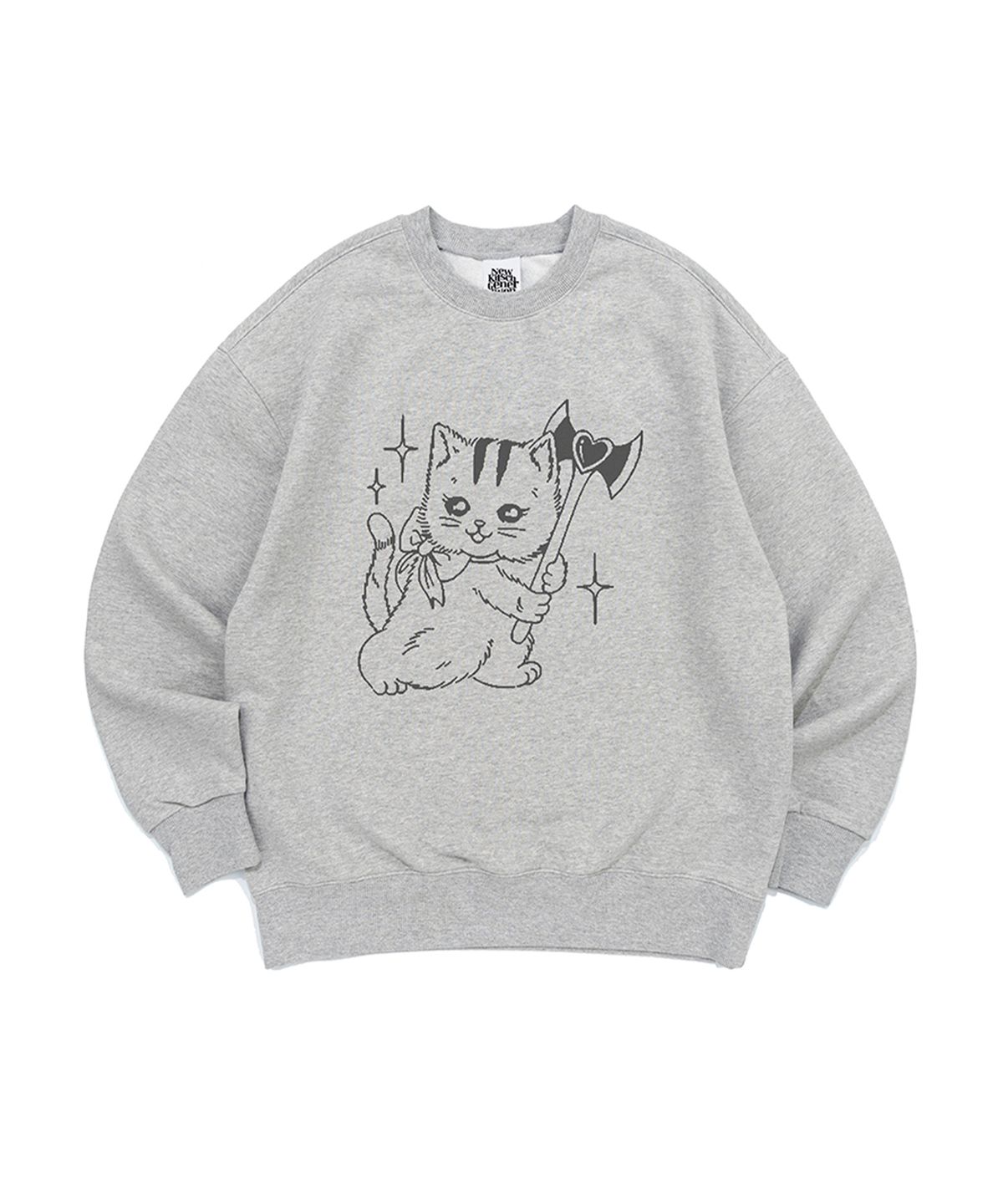 뉴키치(NEWKITSCH) KILLING TIME SWEATSHIRTS (MELANGE)