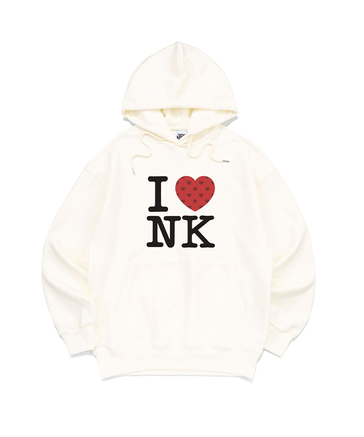 뉴키치(NEWKITSCH) I LOVE NK HOOD TEE (IVORY)