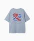 Wave Hearttrack Graphic T Shirt_Skyblue