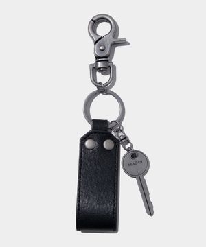 패스워드 레더 레이어드 키링 [블랙]