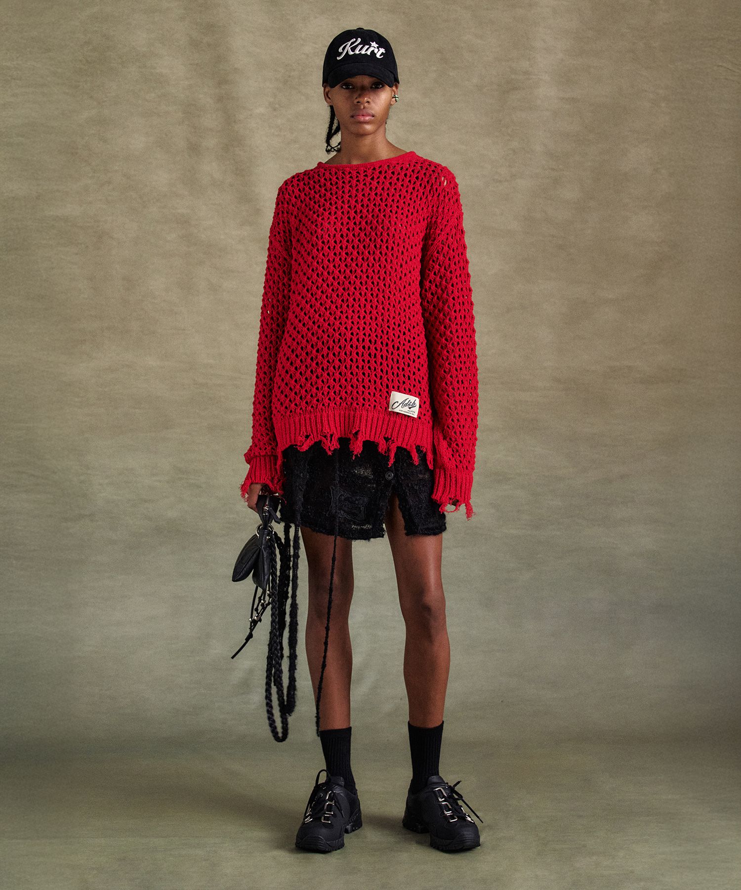 【Andersson Bell】 UNISEX DAMAGED BOATNECK SWEATER 2色 UNISEX KNITWEAR – Andersson Bell