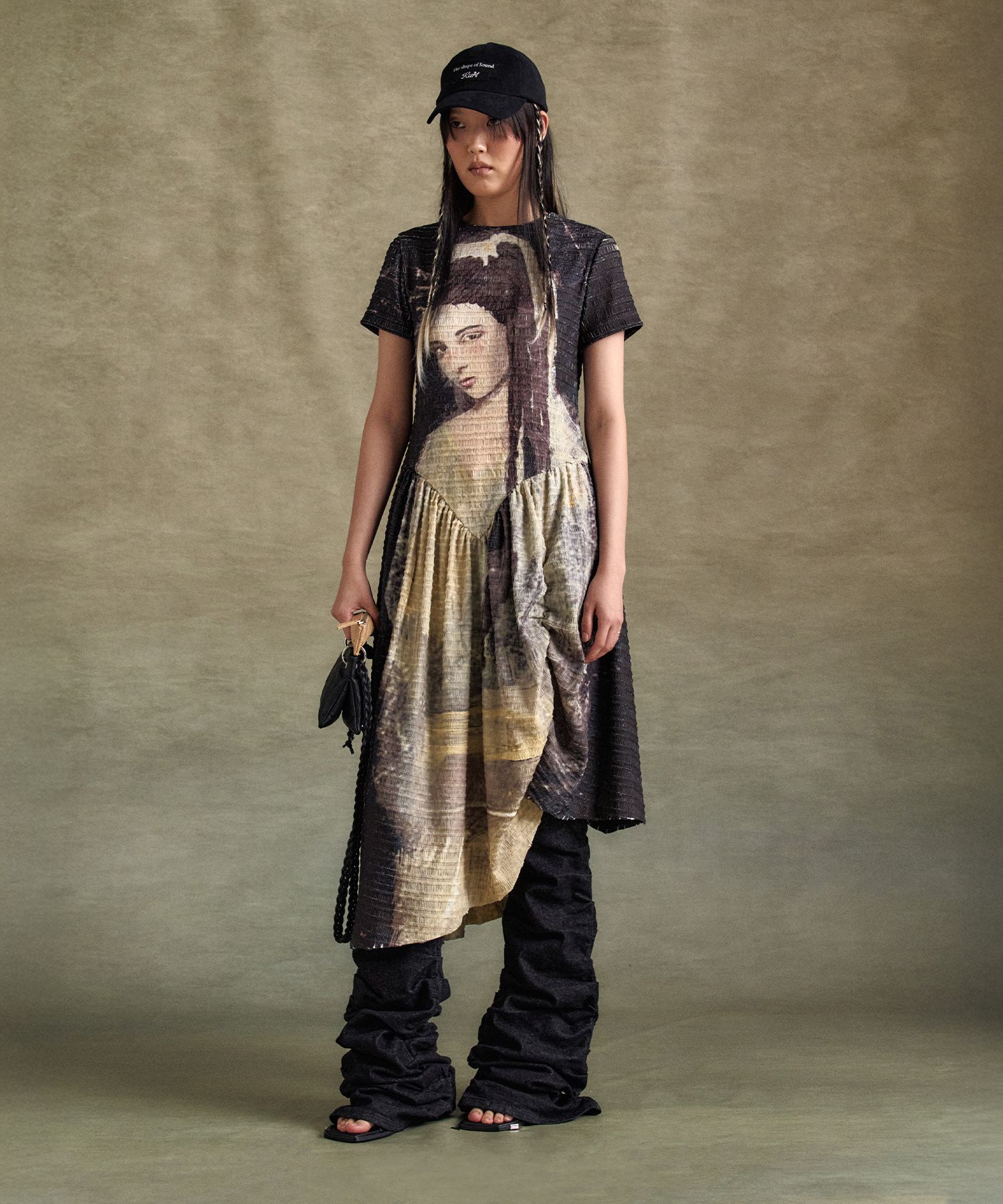 【ANDERSSON BELL】 NOAH PRINTED SHIRRING DRESS / 追跡付 Andersson Bell Noah Printed Shirring Dress | Black | FARFETCH IL