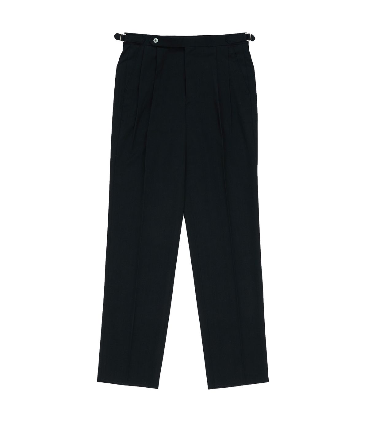 벨리프(BELLIEF) Wool adjust Double Pleat relaxed Trouser (Black)