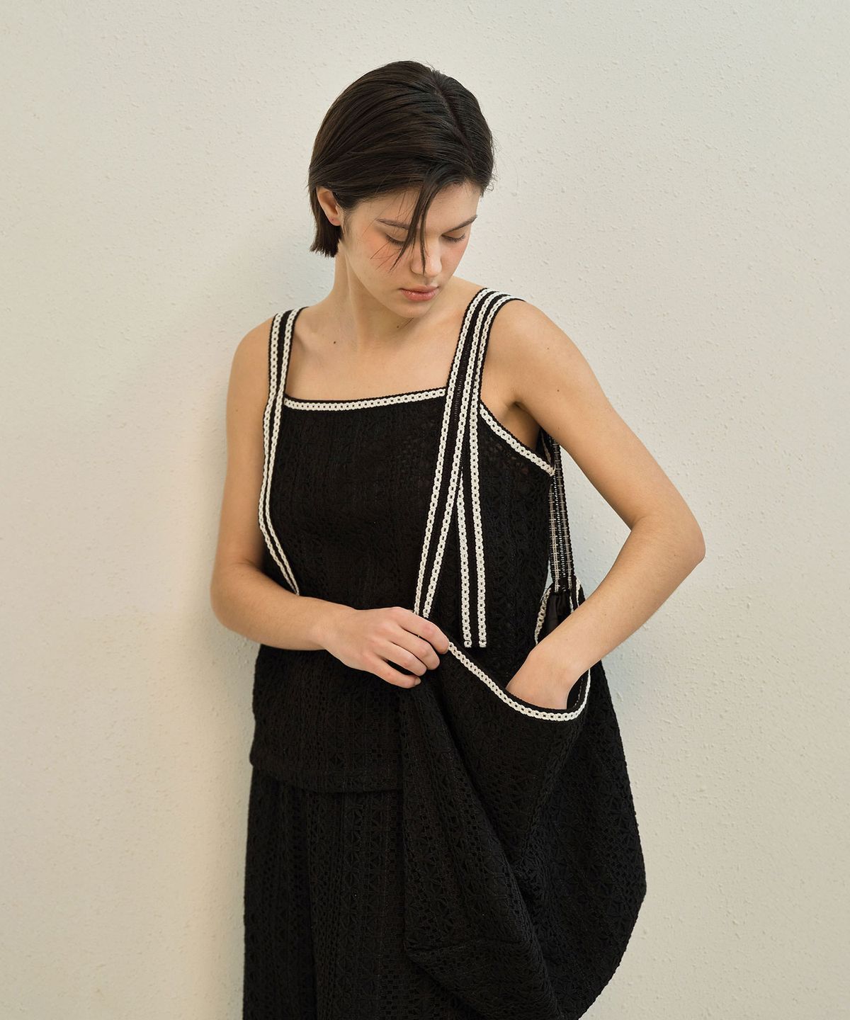 메이버유(MAYVERU) Cyndi Lace Bag _ Black
