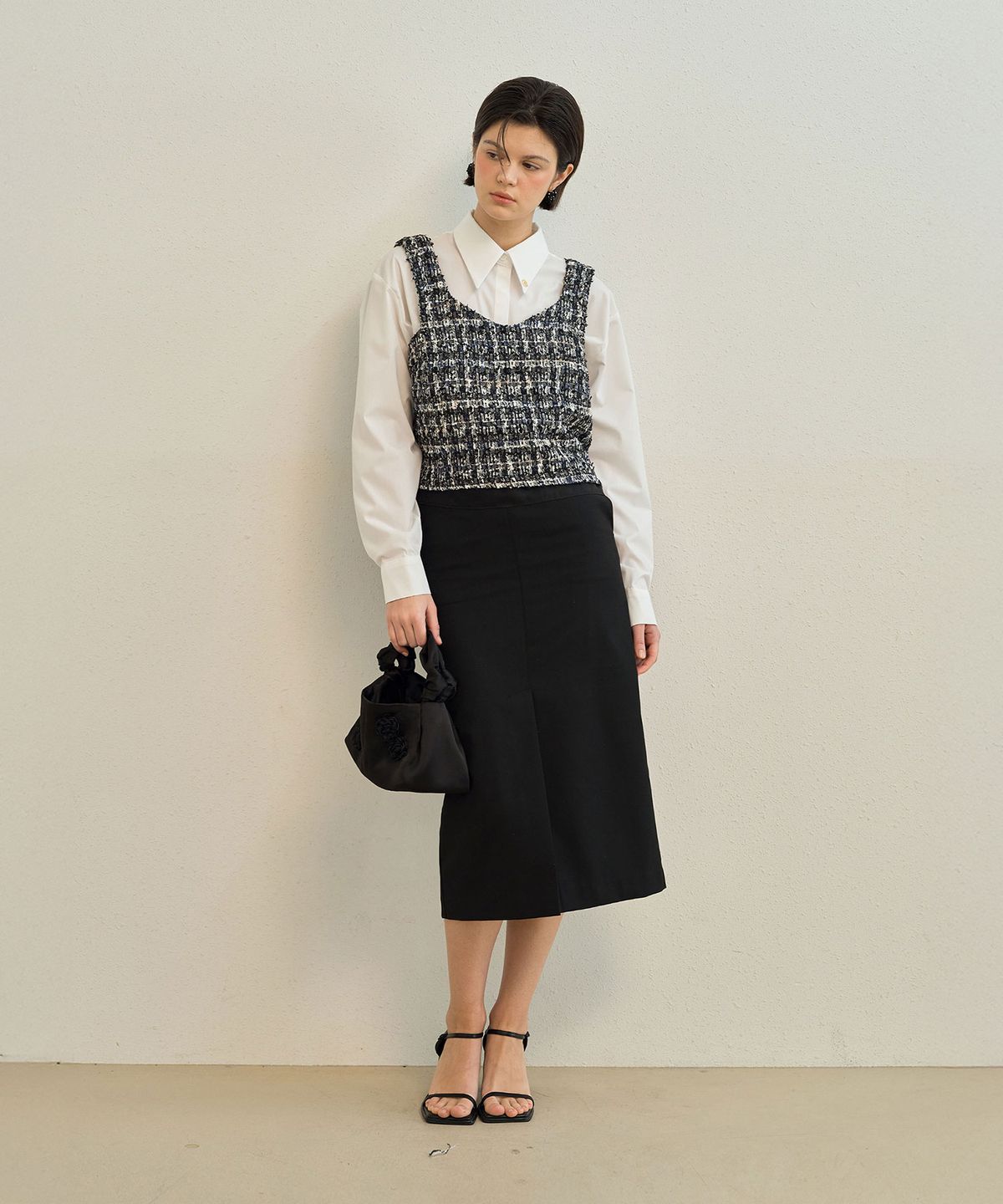 메이버유(MAYVERU) Forward H Skirt _ Black