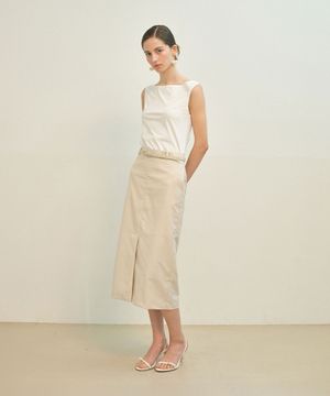 Forward H Skirt _ Beige