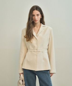 Bellamy Linen Jacket _ Oatmeal