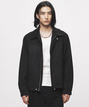 클래식 비건 스웨이드 자켓 [블랙]