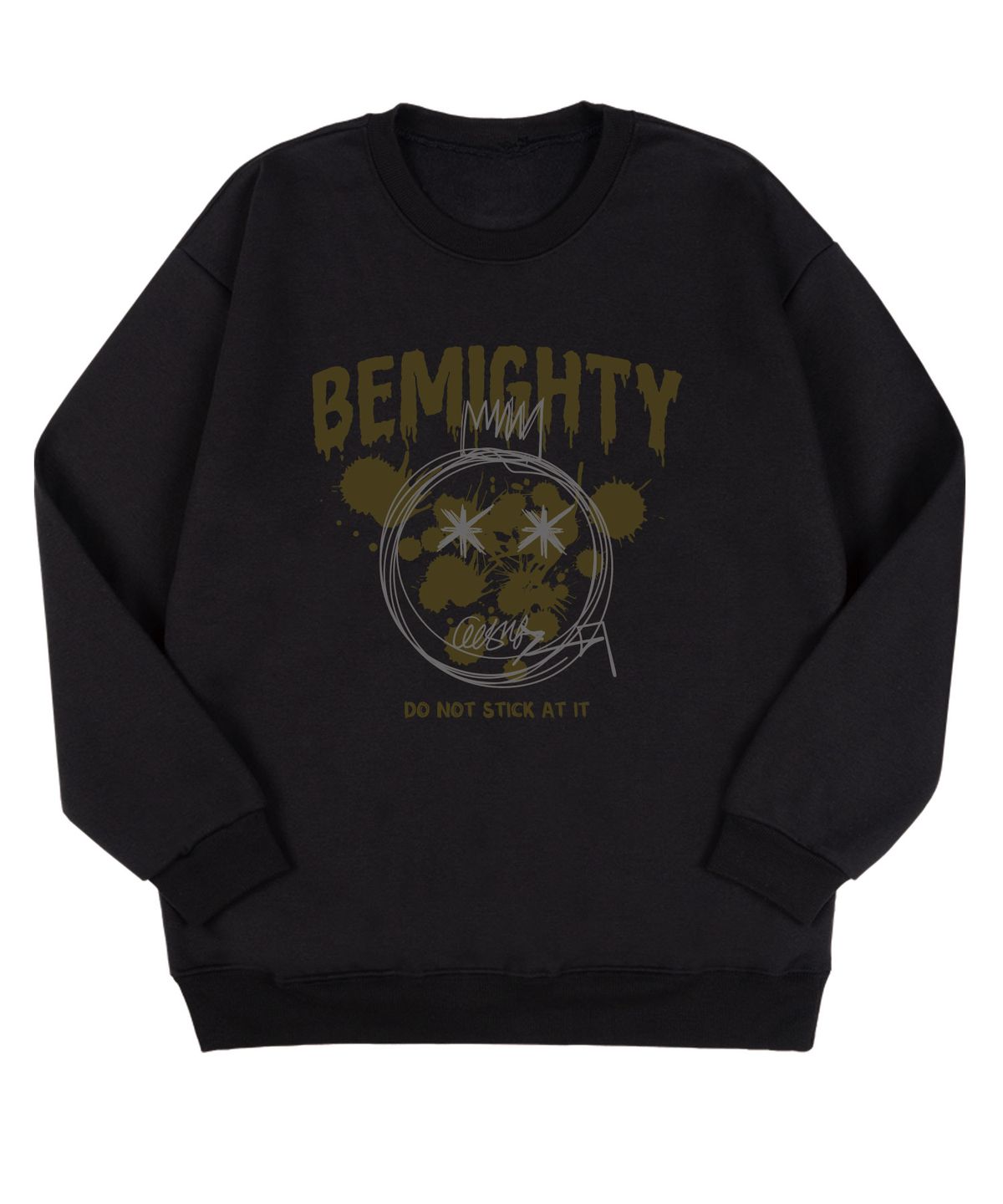 비마이티(BEMIGHTY) 베어 스프레이 오버핏 삼단쭈리 맨투맨