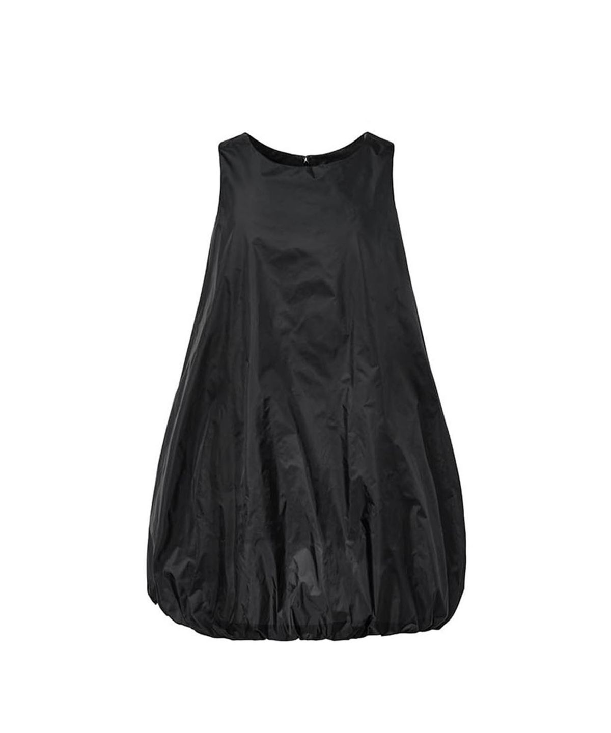 아모멘토(AMOMENTO) NYLON VOLUME MINI DRESS_BLACK