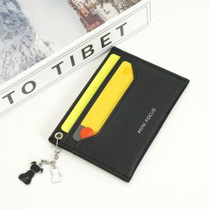 소가죽 체인 포인트 슬림 카드지갑 4종