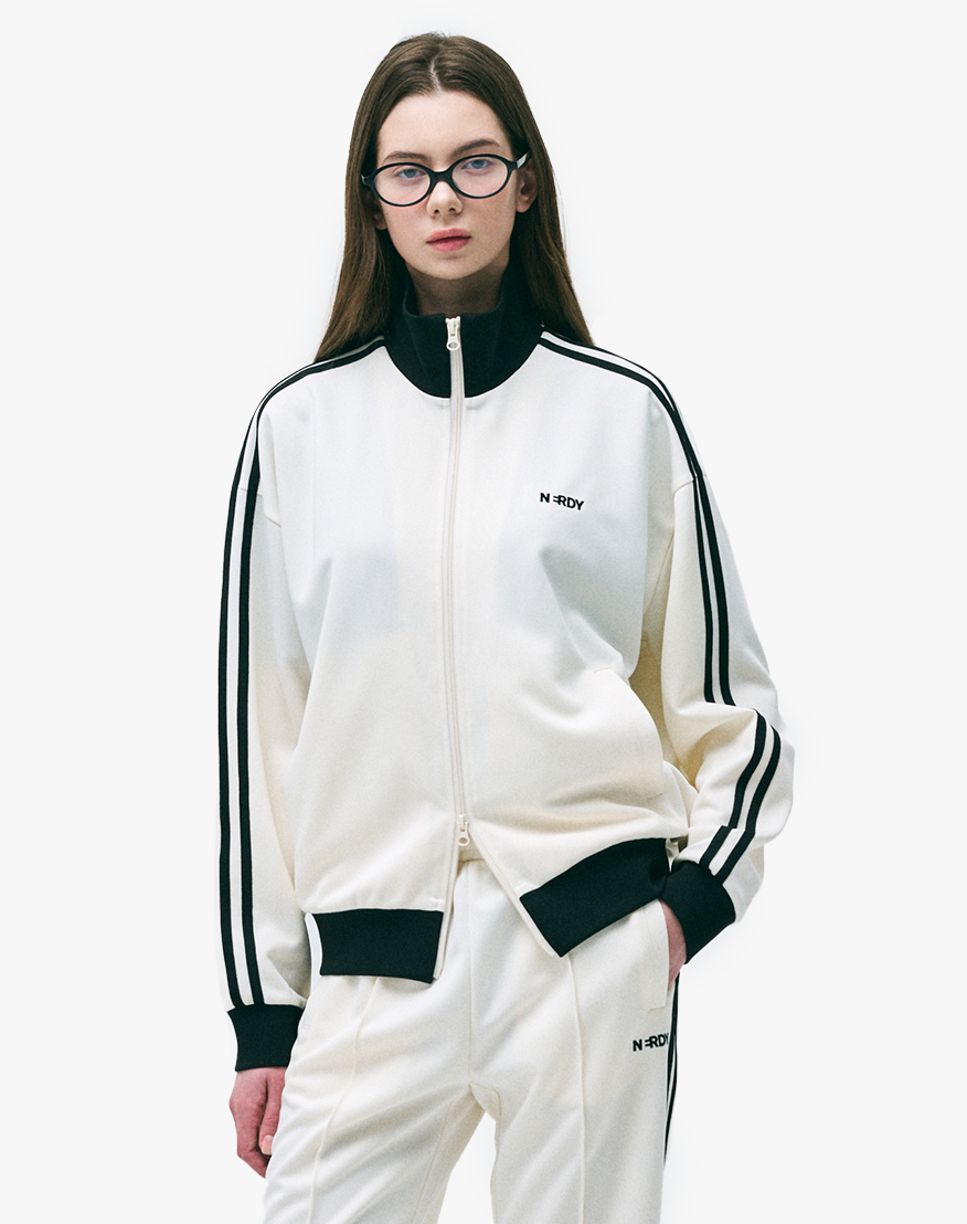 ☆NERDY☆ NY Track Top Blue MUSINSA | NERDY Classic NY Track Top (Cream/Pale Blue/Black)