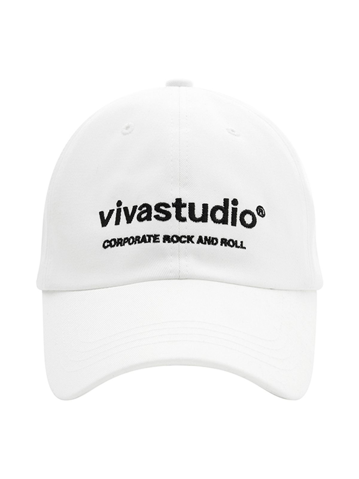 비바스튜디오(VIVASTUDIO) EMBROIDERY LOGO BALL CAP [IVORY]