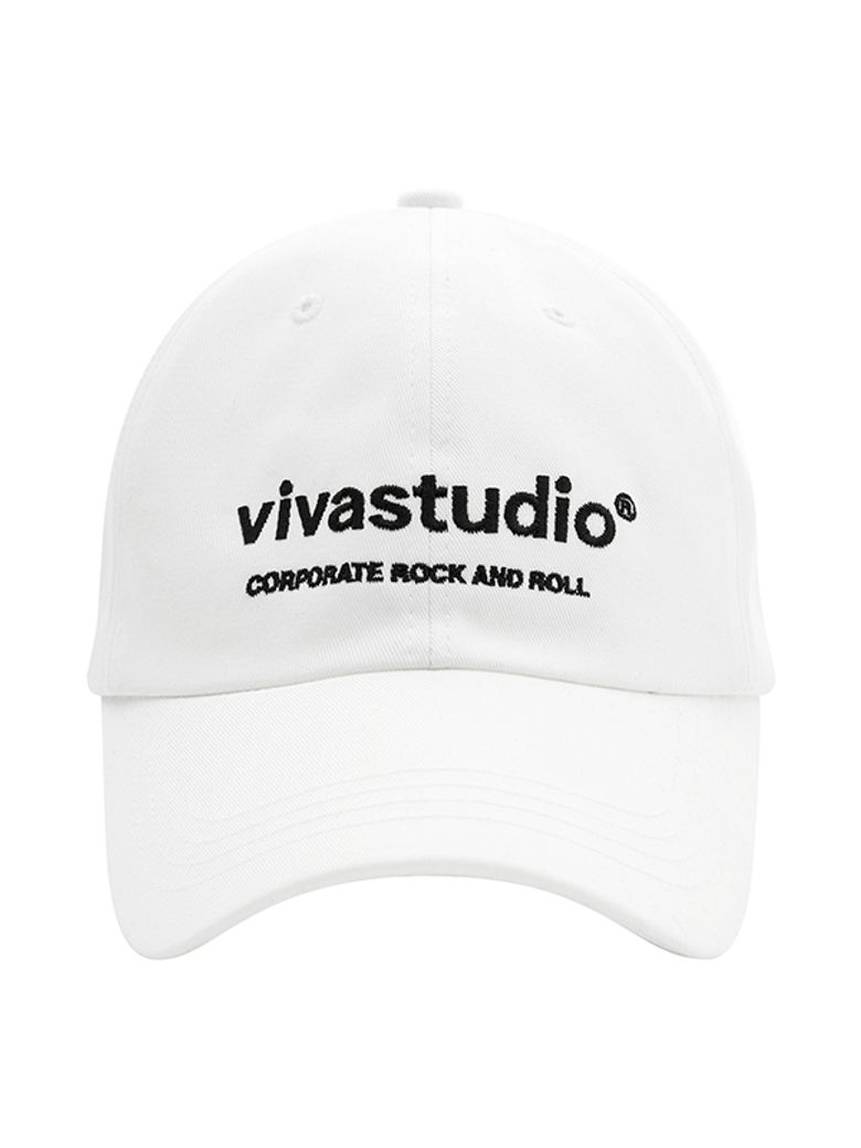 EMBROIDERY LOGO BALL CAP [IVORY]