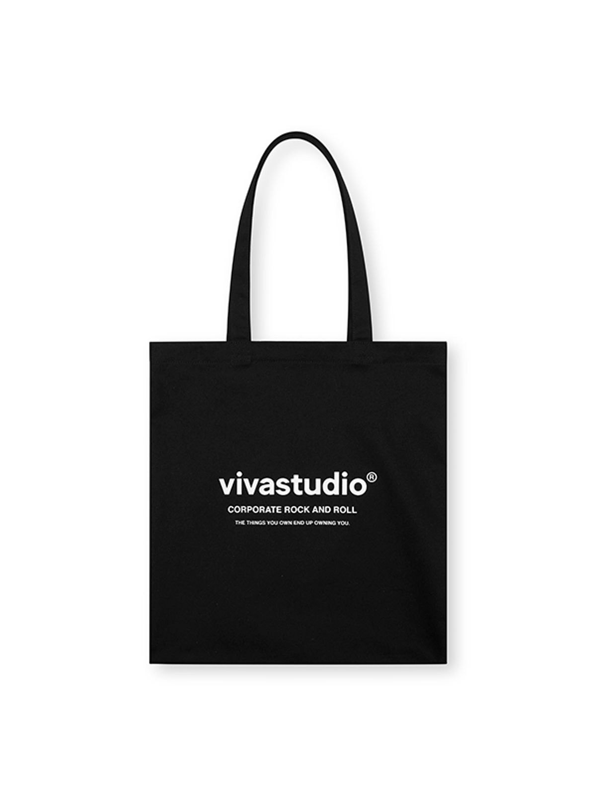 비바스튜디오(VIVASTUDIO) LOGO ECO BAG [BLACK]