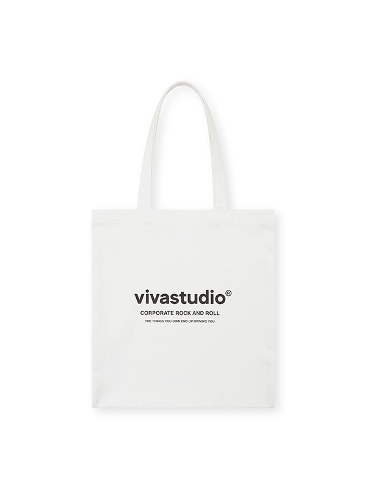 비바스튜디오(VIVASTUDIO) LOGO ECO BAG [IVORY]