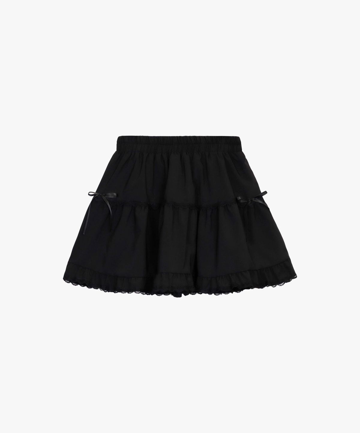 핑크파인애플(PINK PINEAPPLE) WIGGLY LACE SKIRT_BLACK