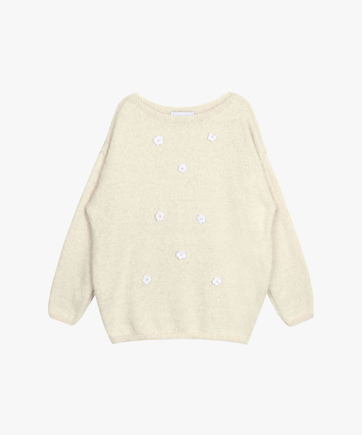 핑크파인애플(PINK PINEAPPLE) FLORAL GARDEN KNIT_IVORY