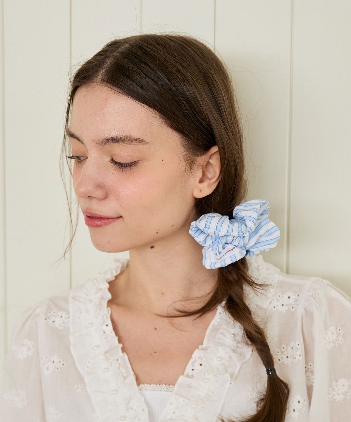 핑크파인애플(PINK PINEAPPLE) [3EA 1SET] COOL STRIPE SCRUNCHIE_MIX