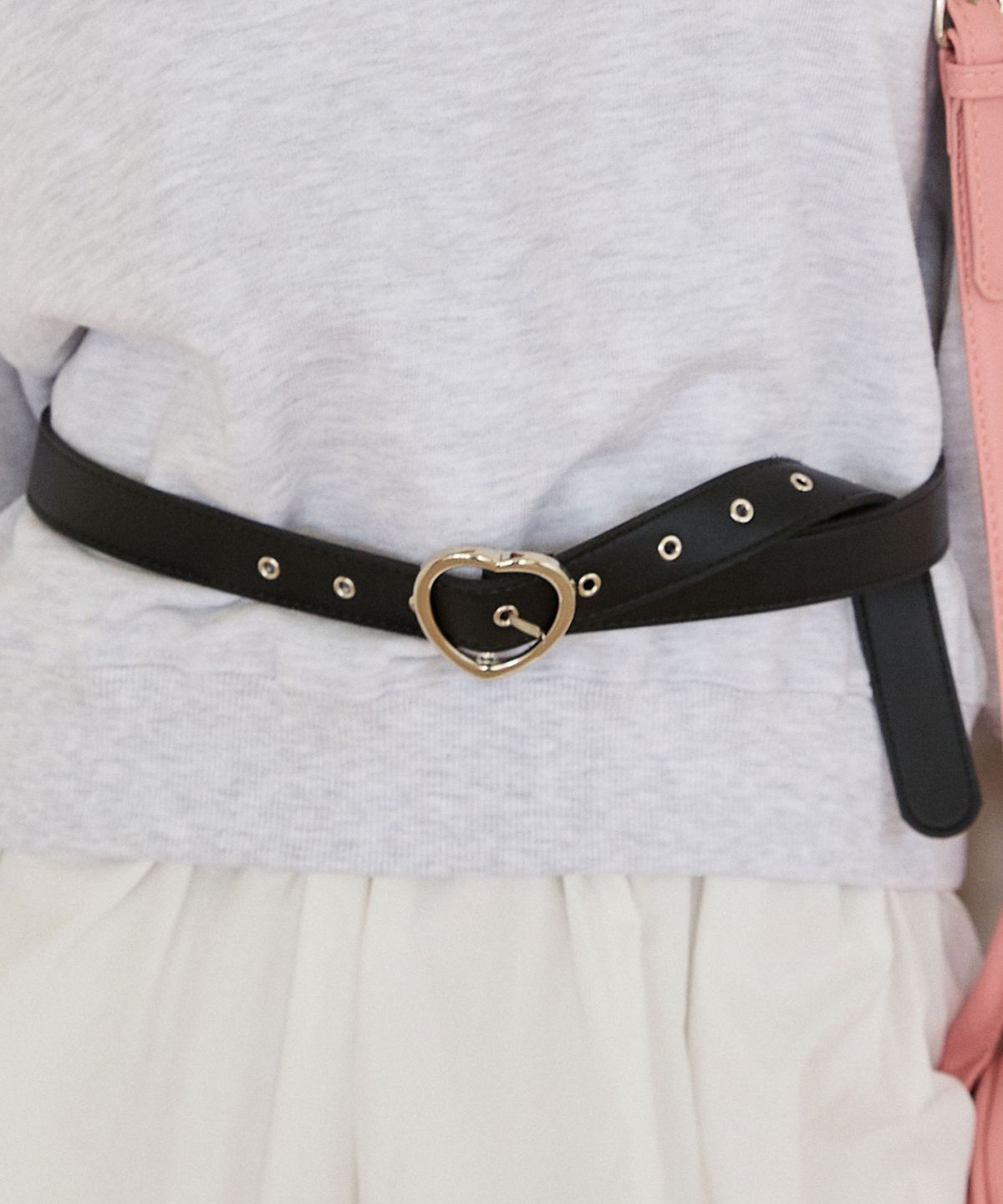 핑크파인애플(PINK PINEAPPLE) DAIRY HEART BELT_BLACK