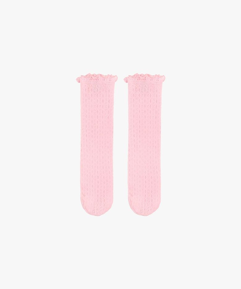 [2EA 1SET] ANNES FRILL SOCKS_PINK