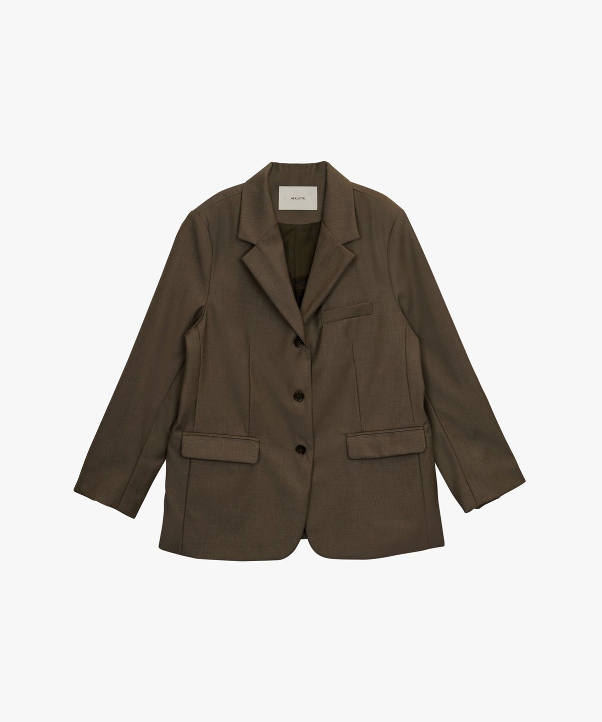 힐리오트(HEALIOTE) TIMELESS OVER BLAZER_BROWN