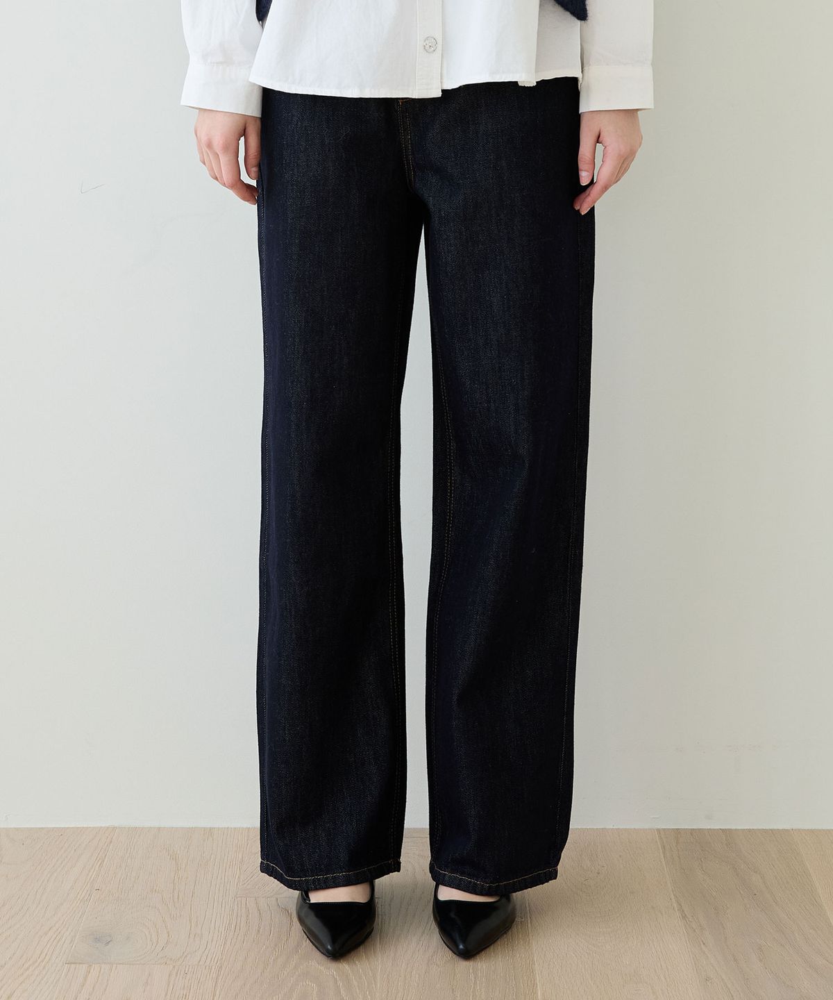 힐리오트(HEALIOTE) REFINED DEEP DENIM PANTS_INDIGO