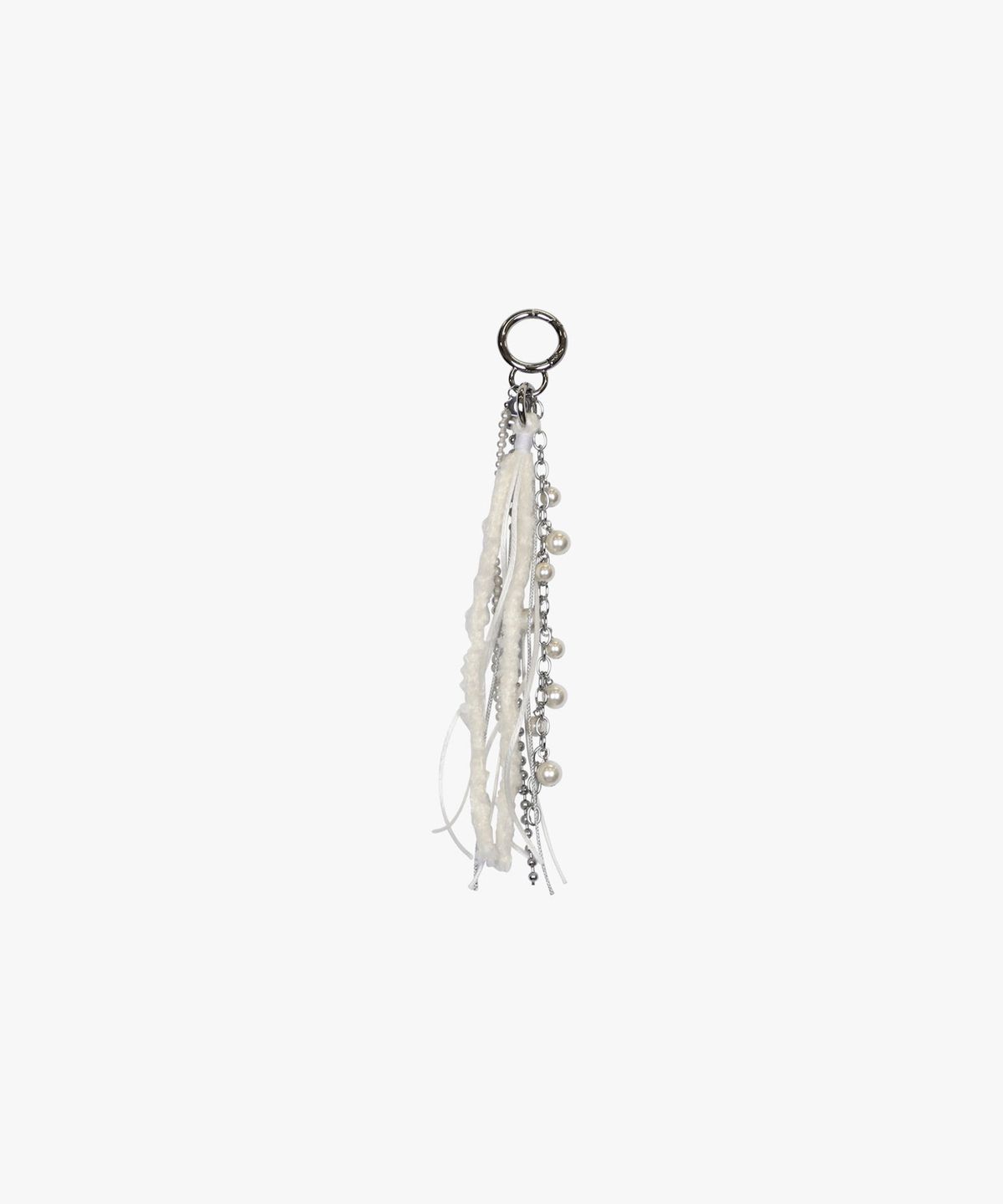 힐리오트(HEALIOTE) BOUCLE FANCY TASSEL KEYRING_WHITE