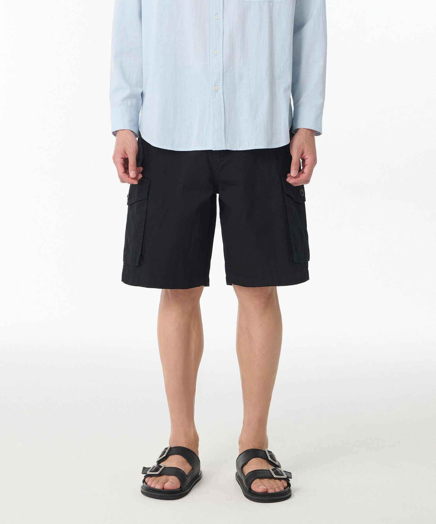 ★MUSINSA STANDARD★ Cotton Herringbone Cargo Shorts Khaki M MUSINSA | MUSINSA STANDARD Cotton Herringbone Cargo Shorts