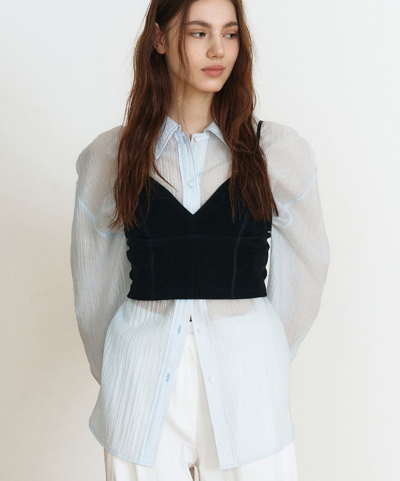벨벳 뷔스티에 탑 블랙 MBESTO018BK